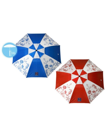 Parasol de plage Ø 180 cm SPF50 Marin
