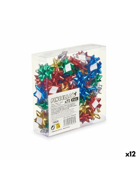 Boucles Brille Multicouleur PVC 4 cm (12 Unités)