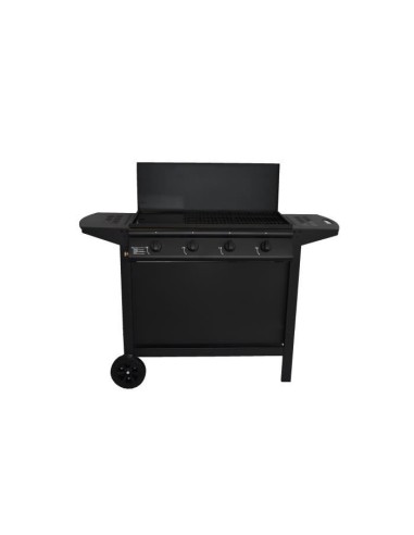 Barbecue a gaz - GRILL GARDEN - Noir - 4 brûleurs - Avec capot de protection - Allumage Piezo électrique – GRILL GARDEN (Barbecue) | STORE PRO SHOP 