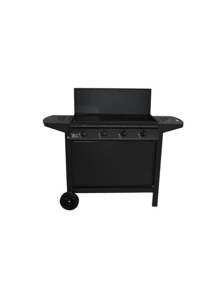 Barbecue a gaz - GRILL GARDEN - Noir - 4 brûleurs - Avec capot de protection - Allumage Piezo électrique – GRILL GARDEN (Barbecue) | STORE PRO SHOP 