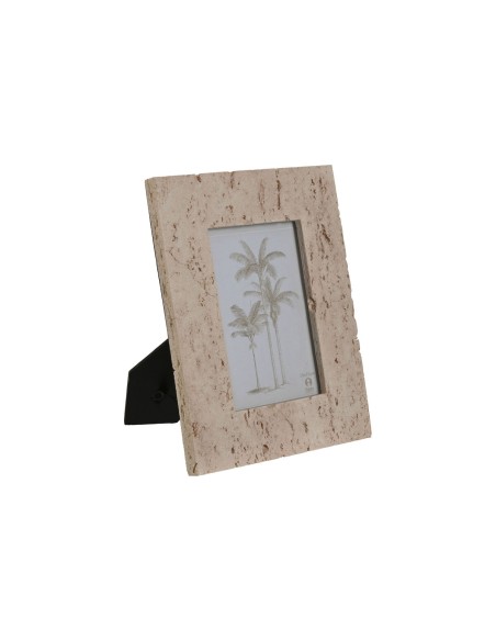 Cadre photo Home ESPRIT Beige Résine Verre Marbre Urbaine 18 x 2 x 22 cm