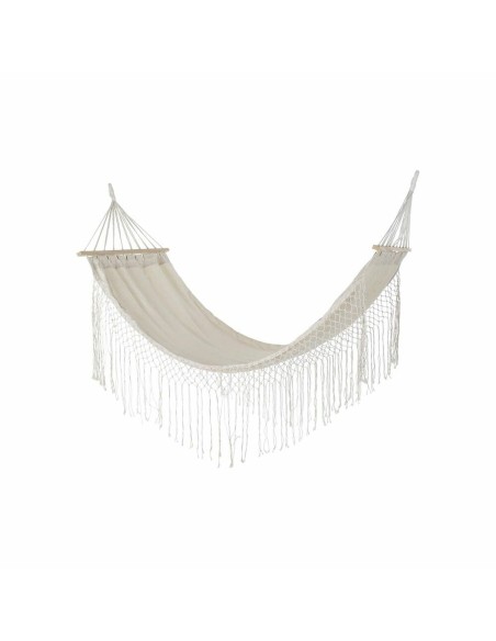 Hamac DKD Home Decor Beige Polyester Coton Pin Frange (280 x 100 x 130 cm)