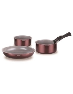 Batterie de cuisine - Tous feux dont induction - ARTHUR MARTIN - AM2503 - Aluminium - 18 pieces - Poignée amovible 2