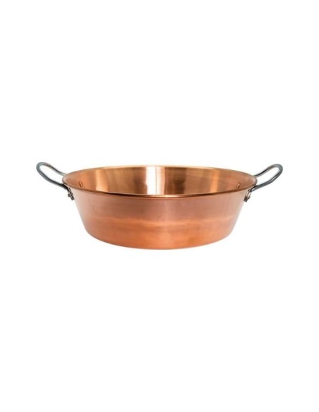 BAUMALU Bassine a confiture cuivre 38 cm 12/10eme  anses inox - 9 litres environ – BAUMALU (Bassine A Confiture - Bassine A Ragout) | STORE PRO SHOP 