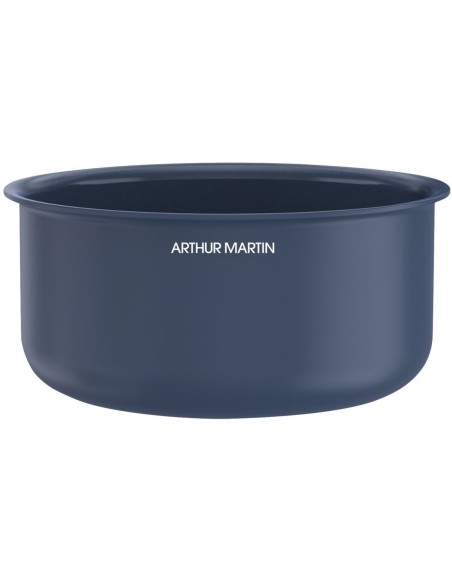 Batterie de cuisine - Tous feux dont induction - ARTHUR MARTIN - AM8896 - Aluminium revetement céramique - 5 pieces - Bleu – ARTHUR MARTIN (Batterie De Cuisine) | STORE PRO SHOP 
