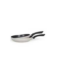 Set de 3 poeles aspect pierre - Livoo - MEN124GR - Gris 2