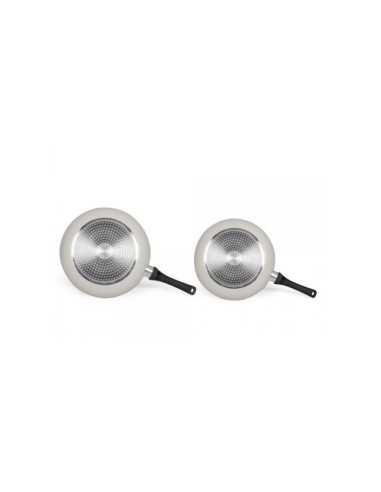 Set de 3 poeles aspect pierre - Livoo - MEN124GR - Gris – LIVOO (Batterie De Cuisine) | STORE PRO SHOP 