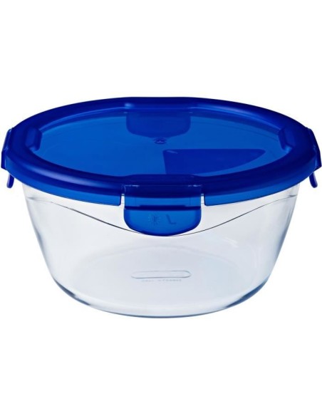 PYREX COOKGO Plat de conservation rond 1,6l 20cm  Couvercle bleu – PYREX (Boites De Conservation - Boites Hermetiques) | STORE PRO SHOP 