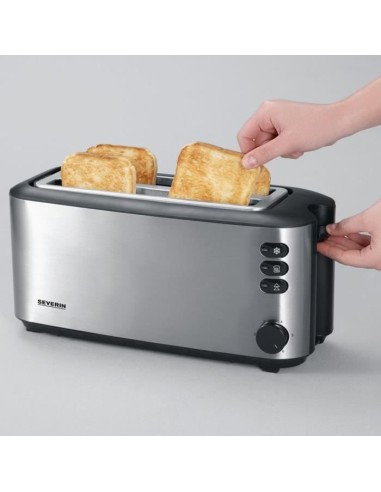 SEVERIN AT 2509 Grille-pain - Inox – SEVERIN (Boite A Sucre - Sucrier) | STORE PRO SHOP 