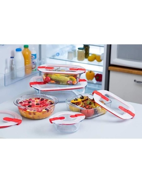 Boîte rectangulaire avec couvercle - PYREX - 1451024 - 23 x 15 cm - 1,1 L - Cook  Heat - Base en verre borosilicate – PYREX (Boites De Conservation - Boites Hermetiques) | STORE PRO SHOP 