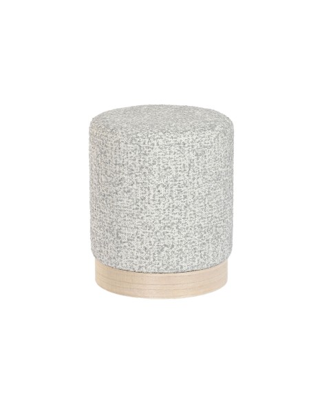 Repose-pied DKD Home Decor 32 x 32 x 38 cm Scandi Gris clair
