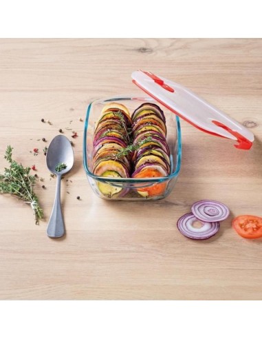 Boîte rectangulaire avec couvercle - PYREX - 1451023 - 17 x 10 cm - 400 ml - Cook  Heat - Base en verre borosilicate – PYREX (Boites De Conservation - Boites Hermetiques) | STORE PRO SHOP 