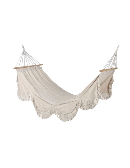 Hamac Suspendu Home ESPRIT Blanc Frange 200 x 100 x 5 cm