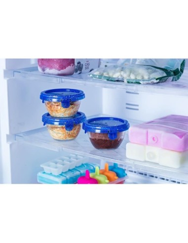 Lot de 5 mini bols - PYREX - Cook  Go - Verre - Rond - Couvercle étanche - 0,2 L – PYREX (Boites De Conservation - Boites Hermetiques) | STORE PRO SHOP 