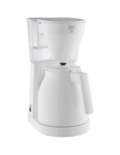 ABSAAR 1023-05 - Cafetiere - Thermo-pot a commande a une main, réservoir d'eau transparent -Blanc