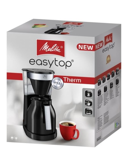 MELITTA Easy Top Therm II 1023-08 - Cafetiere filtre 1L - 1050 W - Noir – MELITTA (Cafetiere - Theiere - Chocolatiere) | STORE PRO SHOP 