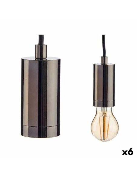 Suspension Noir Métal 60 W (6 Unités)