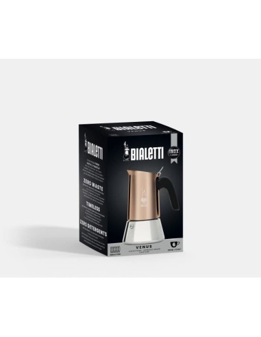 Cafetiere italienne - BIALETTI - NEW VENUS - 6 tasses - 0,24 L - Cuivre – BIALETTI (Cafetiere - Theiere - Chocolatiere) | STORE PRO SHOP 