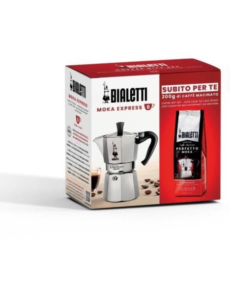 Cafetiere italienne  1 Café Perfetto Moka Classico - BIALETTI - MOKA - 3 tasses - 0,30 L - Paquet de 250 g - Argent – BIALETTI (Cafetiere - Theiere - Chocolatiere) | STORE PRO SHOP 
