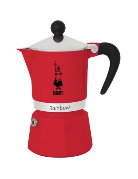 Cafetiere italienne - BIALETTI - RAINBOW - 6 tasses - 0,30 L - Rouge – BIALETTI (Cafetiere - Theiere - Chocolatiere) | STORE PRO SHOP 