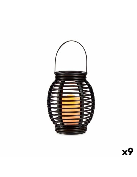 Lanterne à LED Gris foncé Plastique (9 Unités)