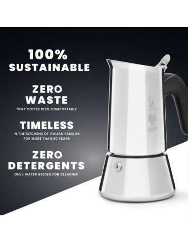 Cafetiere Italienne - BIALETTI - 0007255/CNNP - Acier – BIALETTI (Cafetiere - Theiere - Chocolatiere) | STORE PRO SHOP 