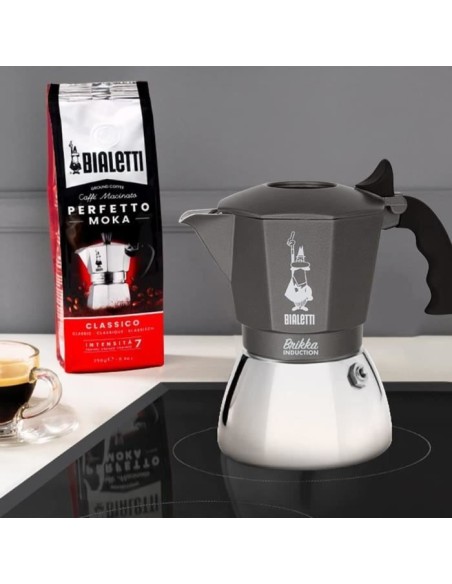 Cafetiere Italienne BIALETTI - BRIKKA - Induction 4 tasses – BIALETTI (Cafetiere - Theiere - Chocolatiere) | STORE PRO SHOP 