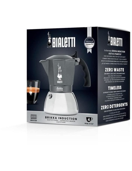 Cafetiere Italienne BIALETTI - BRIKKA - Induction 4 tasses – BIALETTI (Cafetiere - Theiere - Chocolatiere) | STORE PRO SHOP 