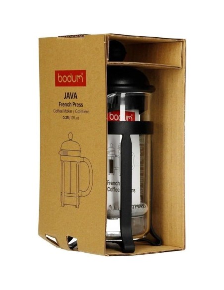 Cafetiere a piston - BODUM - JAVA - Noir - 0.35 L - Acier inoxydable et verre borosilicate – BODUM (Cafetiere - Theiere - Chocolatiere) | STORE PRO SHOP 