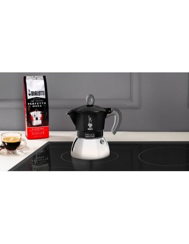 Cafetiere italienne - BIALETTI - MOKA Induction - 4 tasses - 150 ml - Noir – BIALETTI (Cafetiere - Theiere - Chocolatiere) | STORE PRO SHOP 
