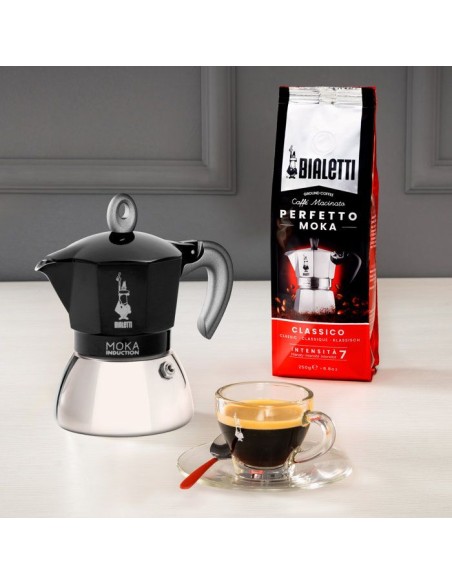Cafetiere italienne - BIALETTI - MOKA Induction - 4 tasses - 150 ml - Noir – BIALETTI (Cafetiere - Theiere - Chocolatiere) | STORE PRO SHOP 