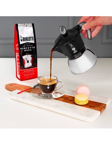 Cafetiere italienne - BIALETTI - MOKA Induction - 4 tasses - 150 ml - Noir – BIALETTI (Cafetiere - Theiere - Chocolatiere) | STORE PRO SHOP 