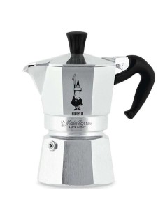 Cafetiere italienne - BIALETTI - Moka Express - Tous feux sauf induction - 2 tasses - 90 ml - Inox