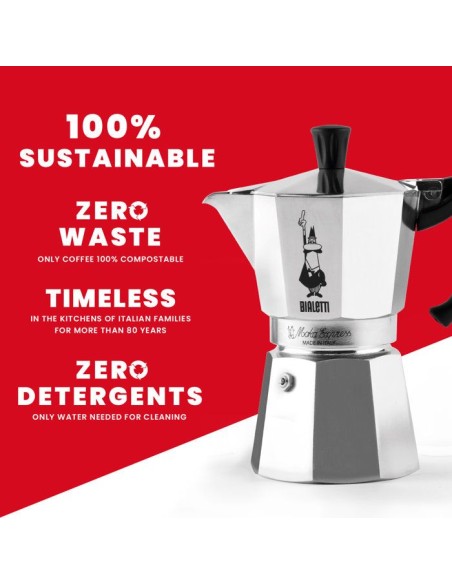 Cafetiere italienne - BIALETTI - Moka Express - Tous feux sauf induction - 2 tasses - 90 ml - Inox – BIALETTI (Cafetiere - Theiere - Chocolatiere) | STORE PRO SHOP 
