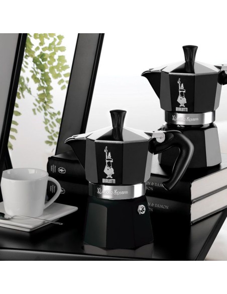 Cafetiere italienne - BIALETTI - La Mokina - Tous feux sauf induction - 1 tasse - 40 ml - Noir – BIALETTI (Cafetiere - Theiere - Chocolatiere) | STORE PRO SHOP 