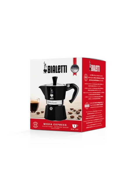 Cafetiere italienne - BIALETTI - La Mokina - Tous feux sauf induction - 1 tasse - 40 ml - Noir – BIALETTI (Cafetiere - Theiere - Chocolatiere) | STORE PRO SHOP 