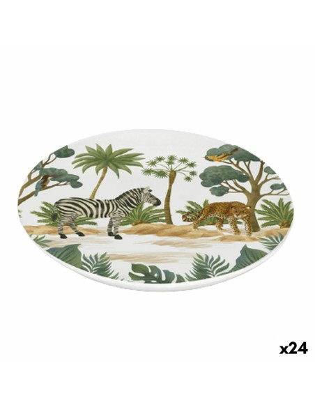 Assiette à dessert La Mediterránea Sauvage Mélamine 20 x 20 x 1,5 cm (24 Unités)
