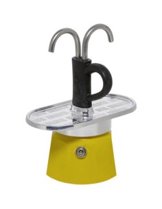 Set cafetiere italienne  2 tasses - BIALETTI - Mini-express LICHTENSTEIN - 100 ml - Inox / Jaune 2