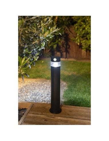 Borne solaire - GALIX - G4585C - Forte clarte - Inox avec détecteur - H50 cm - 150 Lumens – GALIX (Balise Solaire - Borne Solaire) | STORE PRO SHOP 