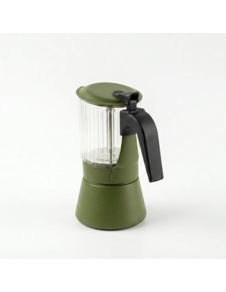 Cafetiere italienne - INOXIBAR - Clair 9 tasses Vert - verre borosilicaté - induction - soupape sécurité – INOXIBAR (Cafetiere - Theiere - Chocolatiere) | STORE PRO SHOP 