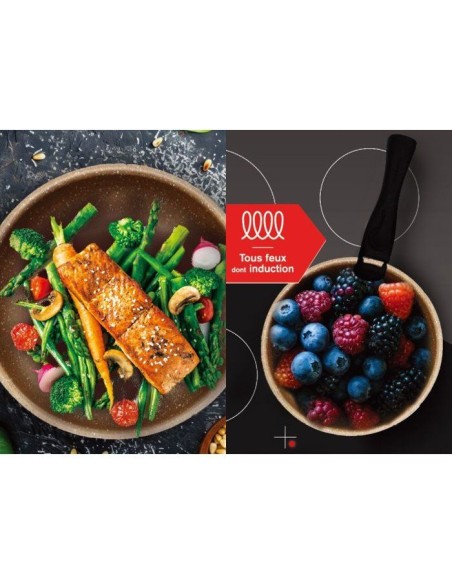 Set de 3 casseroles - Tous feux dont induction - ARTHUR MARTIN - AM2366 - Ø 16,18 et 20 cm  1 poignée amovible - Terracotta – ARTHUR MARTIN (Casserole) | STORE PRO SHOP 