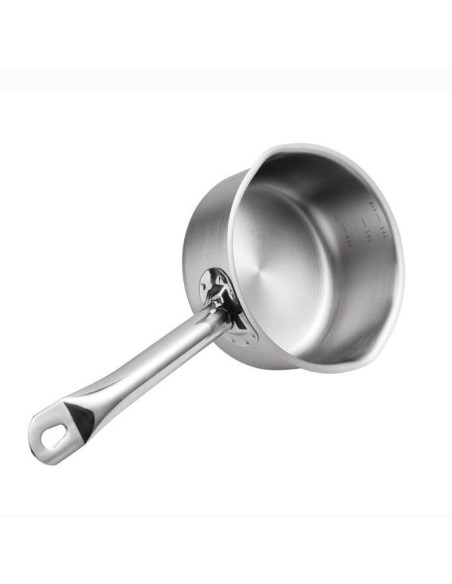 Casserole - INOXIBAR - Profesional 16 cm double verseur - acier inoxydable - fond diffuseur - induction – INOXIBAR (Casserole) | STORE PRO SHOP 