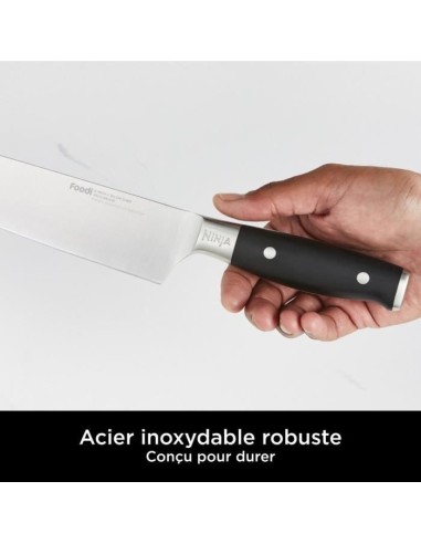 Bloc-couteaux - NINJA FOODI - StaySharp K32006EU - Avec affûteur - Ensemble de couteaux -  6 pieces aiguisées - Noir – NINJA (Couteau De Cuisine) | STORE PRO SHOP 