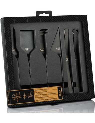 Coffret couteaux a fromages et beurre - STYLE DE VIE - Acier inoxydable - 6 pieces - Noir – STYLE DE VIE (Couteau De Cuisine) | STORE PRO SHOP 