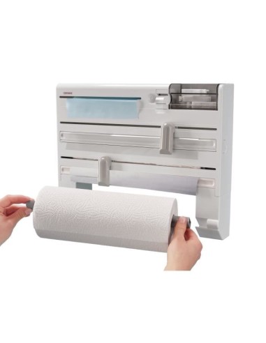 Dérouleur mural Leifheit Parat Plus ComfortLine 25723, essuie tout mural avec lames tranchantes et 6 places de rangements, bla – LEIFHEIT (Devidoir De Papier Essuie-tout - Support Essuie-tout) | STORE PRO SHOP 