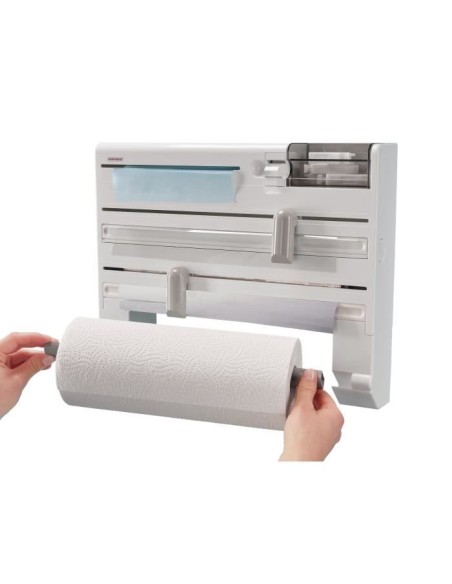 Dérouleur mural Leifheit Parat Plus ComfortLine 25723, essuie tout mural avec lames tranchantes et 6 places de rangements, bla – LEIFHEIT (Devidoir De Papier Essuie-tout - Support Essuie-tout) | STORE PRO SHOP 
