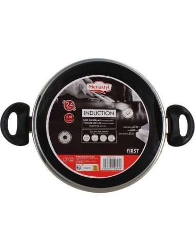 Faitout - MENASTYL - 6020256 - En acier inoxydable - 24 cm - Tous feux dont induction – MENASTYL (Faitout - Marmite) | STORE PRO SHOP 