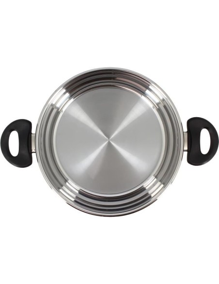 Faitout - MENASTYL - 6020256 - En acier inoxydable - 24 cm - Tous feux dont induction – MENASTYL (Faitout - Marmite) | STORE PRO SHOP 