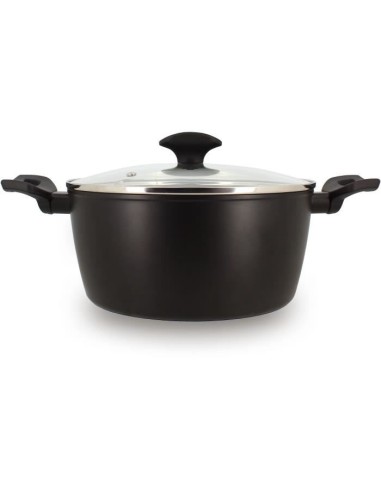 Faitout - MENASTYL - 6020647 - En alumimium forgé - 24 cm - Noir - Tous feux dont induction – MENASTYL (Faitout - Marmite) | STORE PRO SHOP 