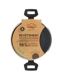 Faitout - MENASTYL - 6020647 - En alumimium forgé - 24 cm - Noir - Tous feux dont induction 2